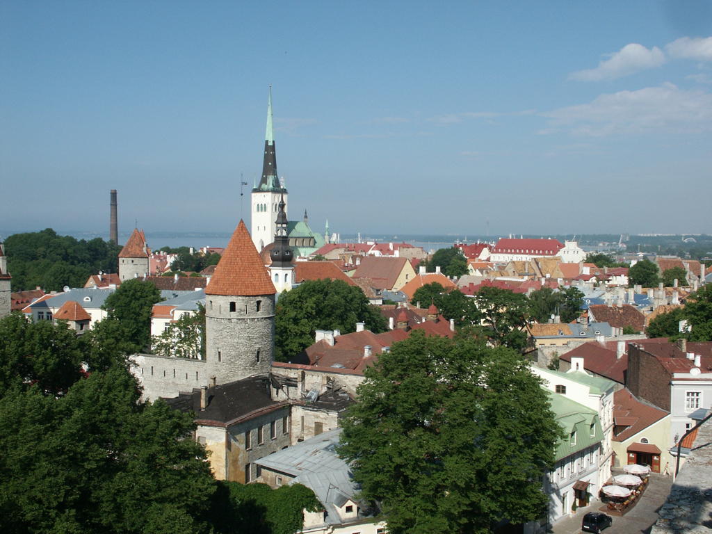 Tallinn old town rooftops