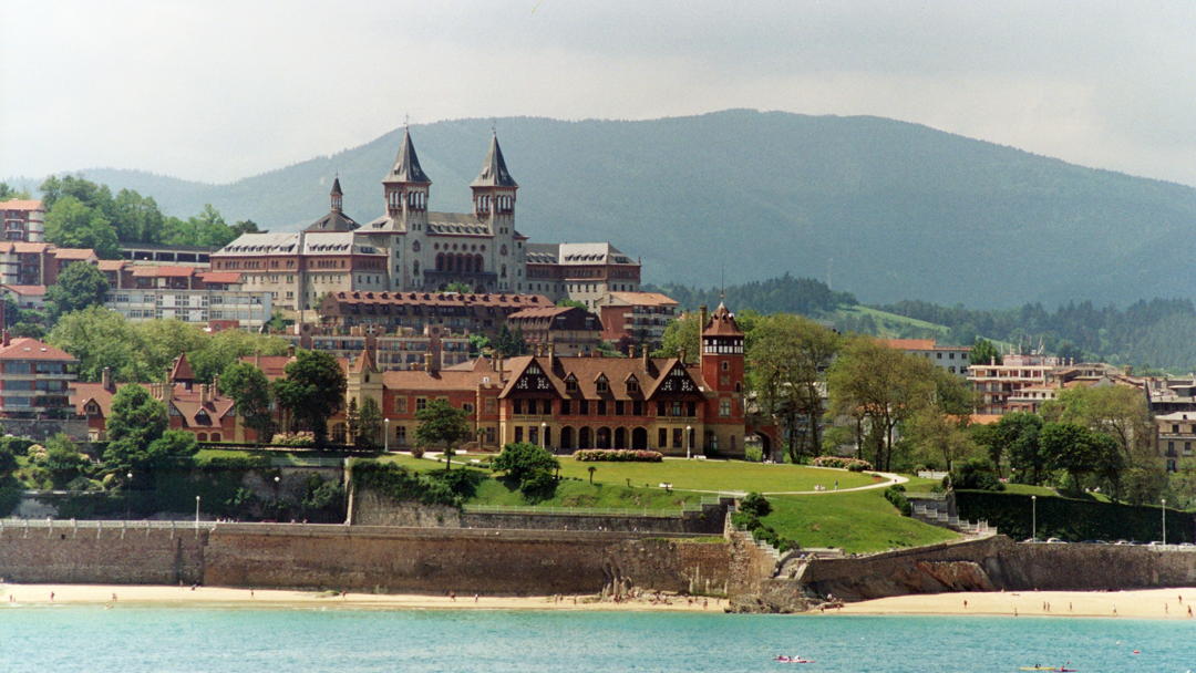 Miramar Palace where the conference took place viewed from across the bay
