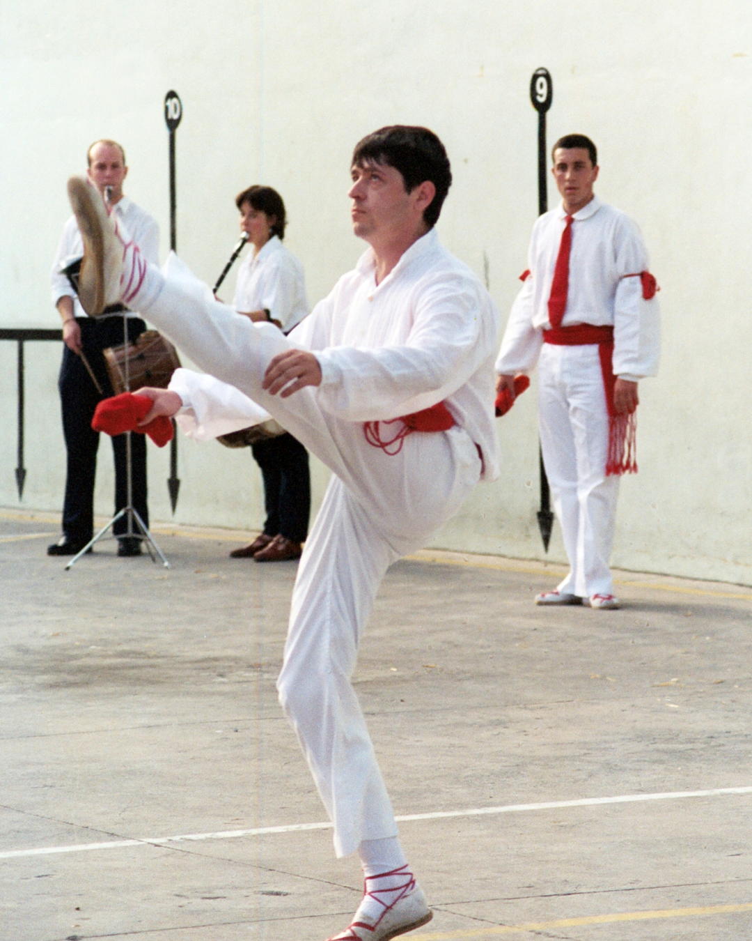 A display of traditional Basque dancing