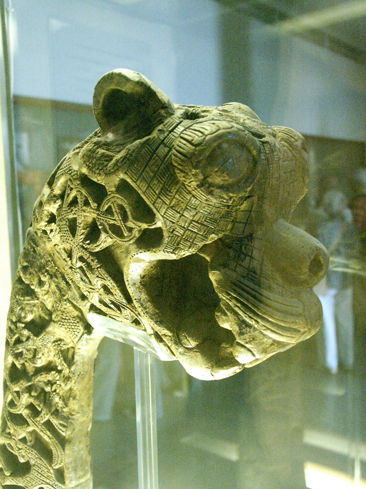 Preserved carving from the Viking longship