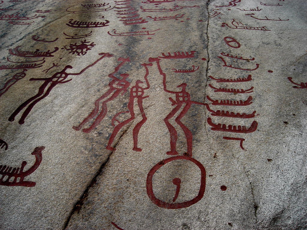 Vitlycke Bronze Age rock carvings