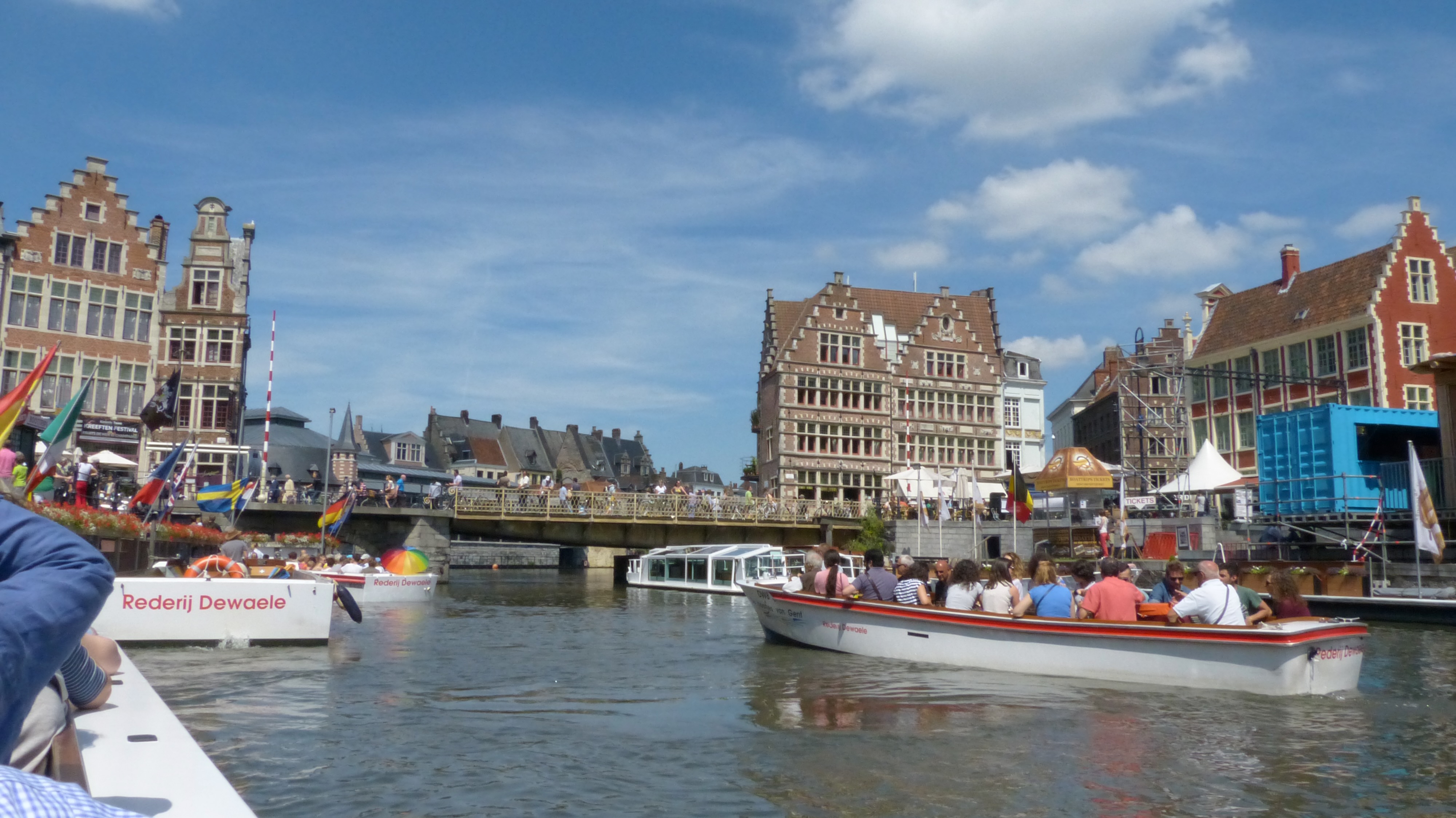 Gent – marina, departure point for the trip to Gruut City Brewery