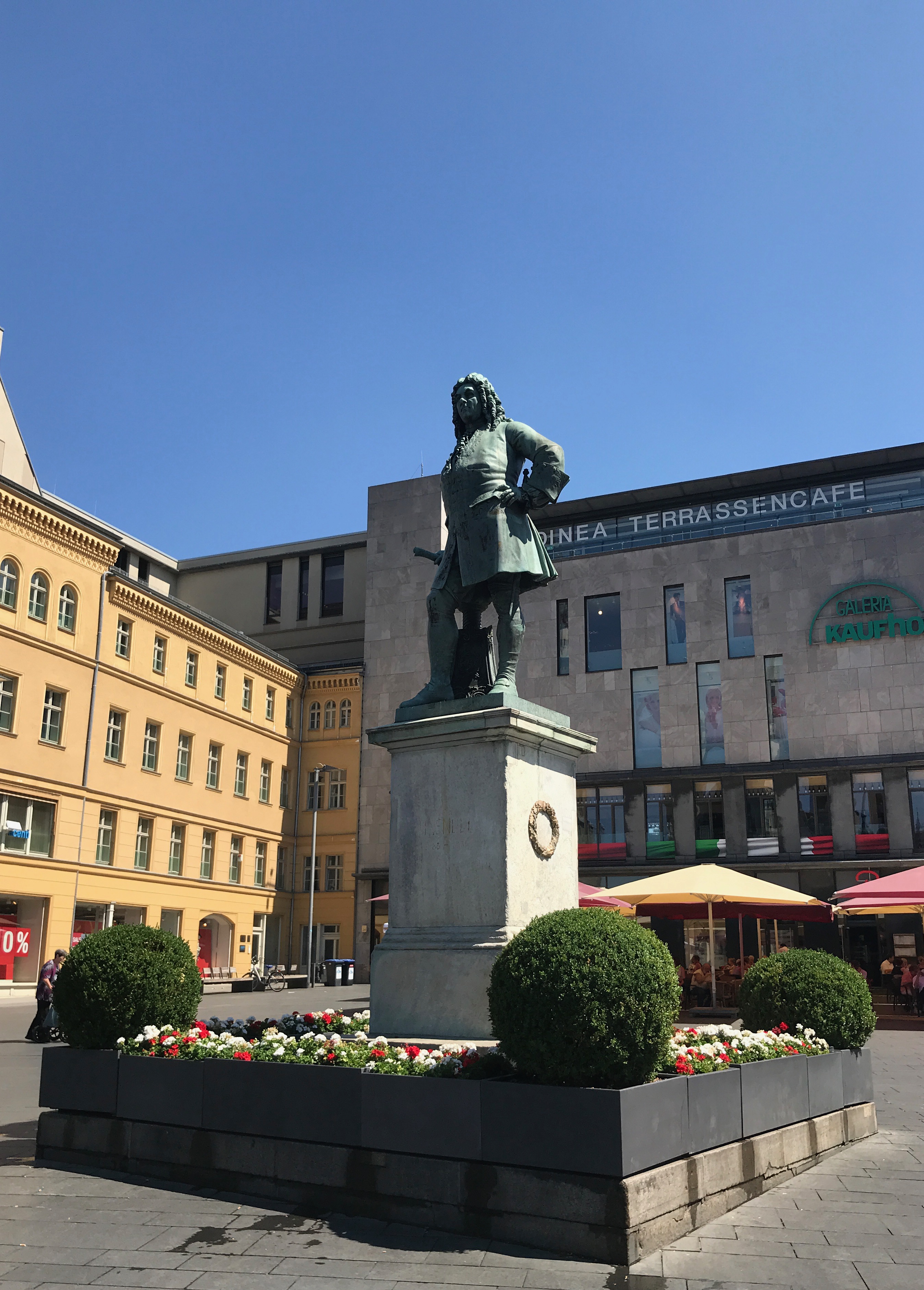 Halle (Saale) – statue of Georg Friedrich Händel