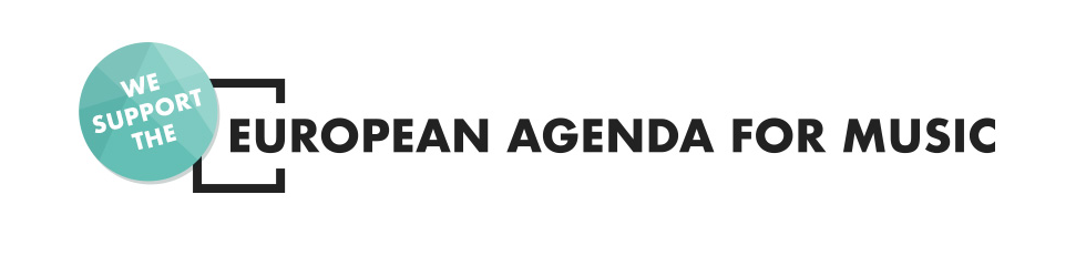 Banner in support of the European Agenda for Music