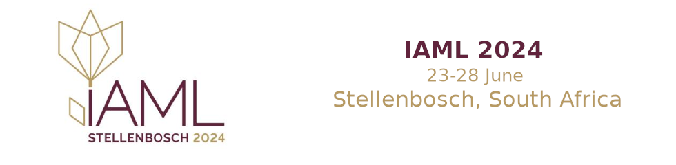 Banner for IAML 2024 in Stellenbosch