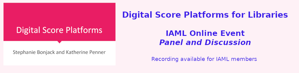 IAML Online Event recording now available 