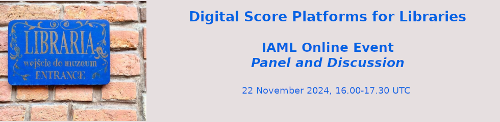 Invitation to IAML Online Event