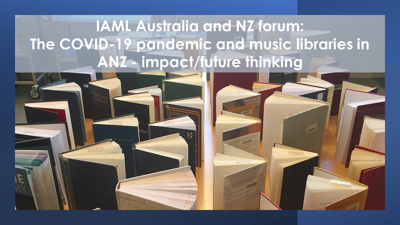 Logo for IAML Australia and New Zealand digital forum