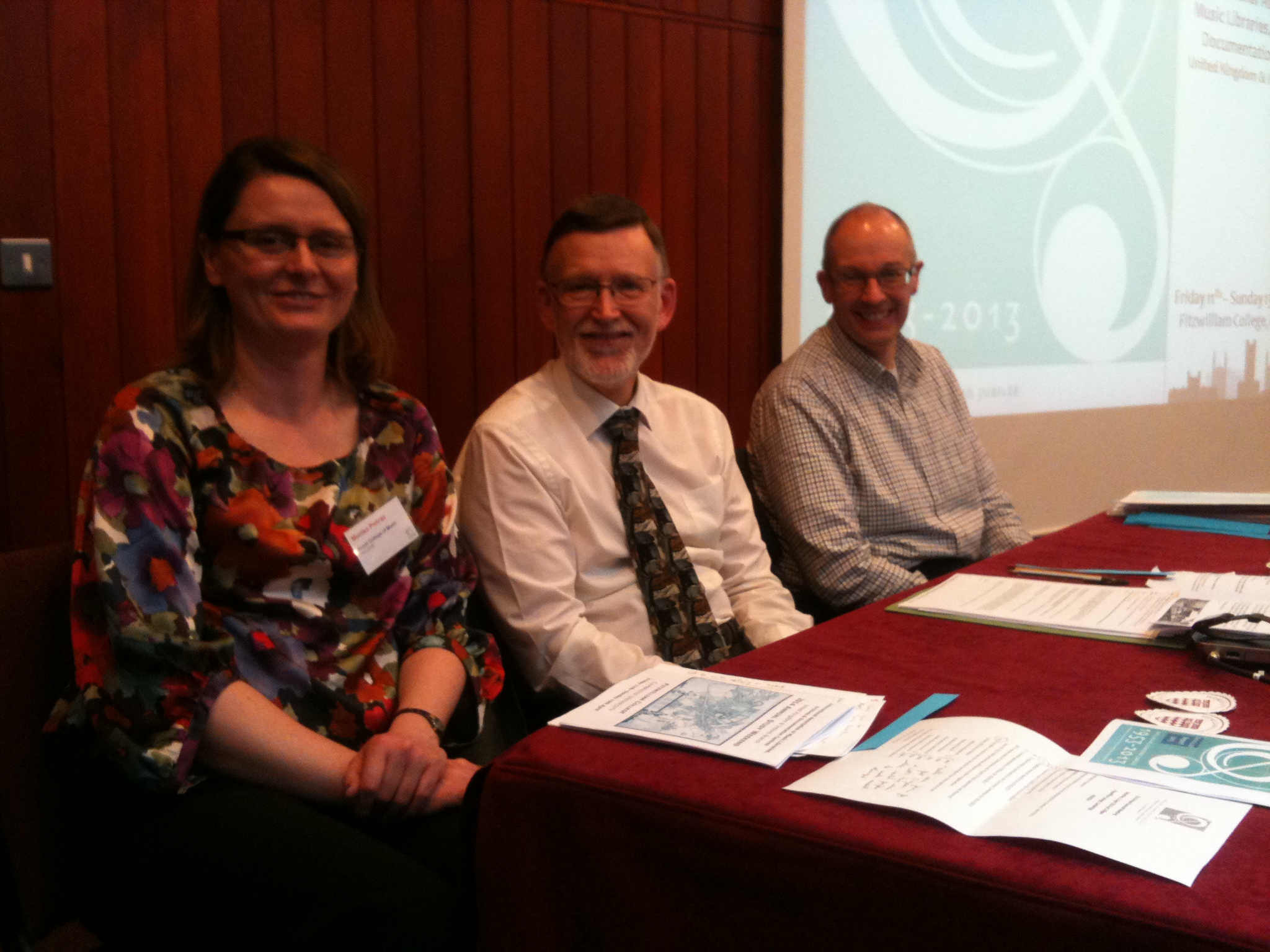 The IAML (UK&amp;Irl) Board: Peter Baxter (Chair), Roy Stanley (Secretary) and Monika Pietras (Treasurer)