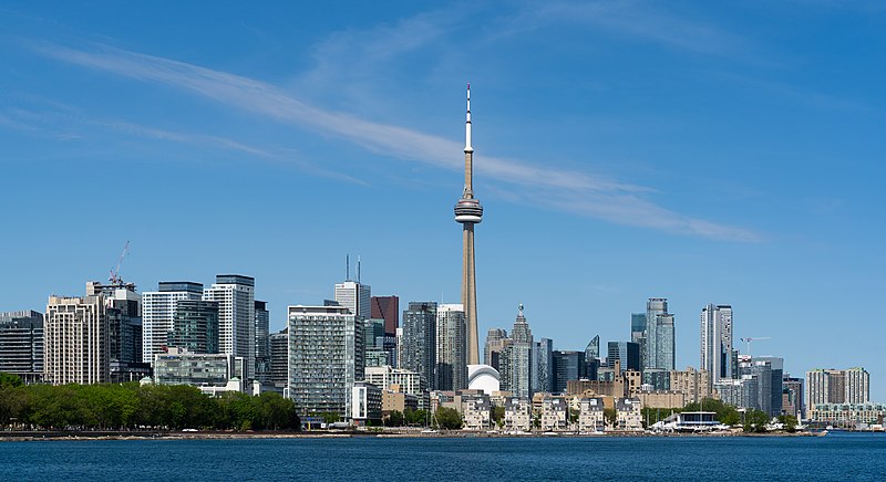 Toronto skyline viewed from Trillium Park 