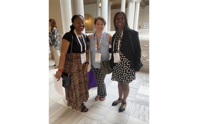 Colleagues from South Africa. From left to right Phidelia Phetlhu Ogone, Andrea Walker, Susan Mvungi | ©Pia Shekhter