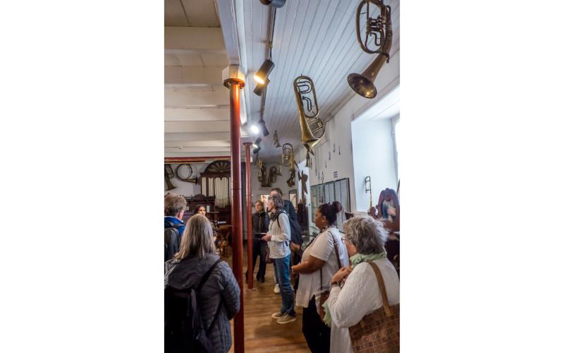 The musical instruments showroom with South Africa’s first church organ in the background | Photograph © Jürgen May