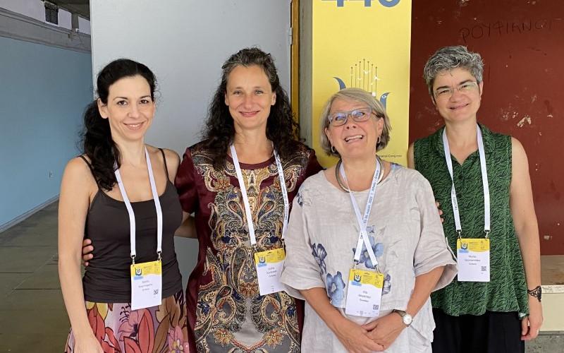 Photo 2. From left to right: Stella Kourmpana, Sofia Kontossi, Pia Shekhter and Myrto Economides (photo courtesy of Pia Shekhter)